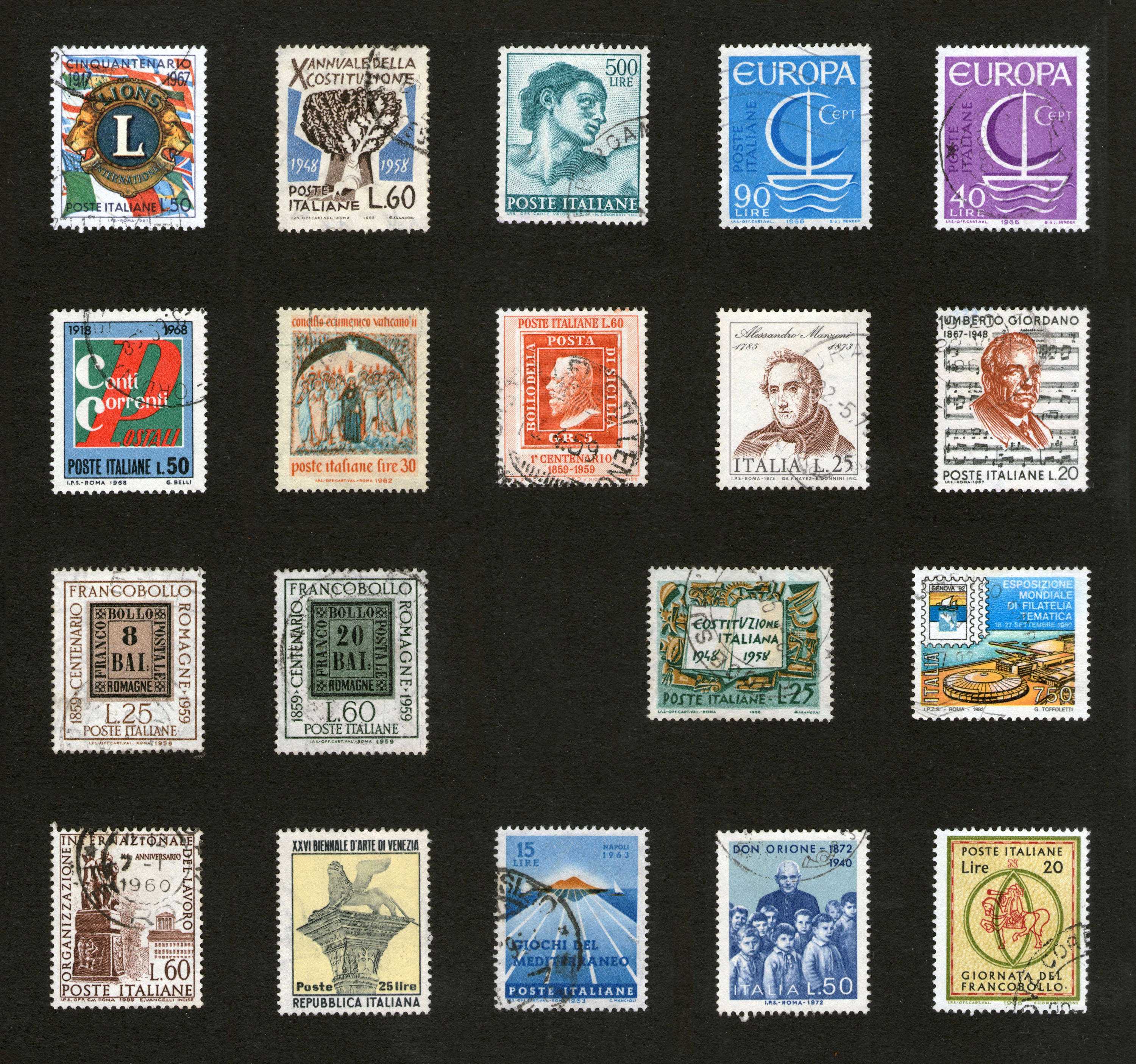 Potanske markice, Evropa